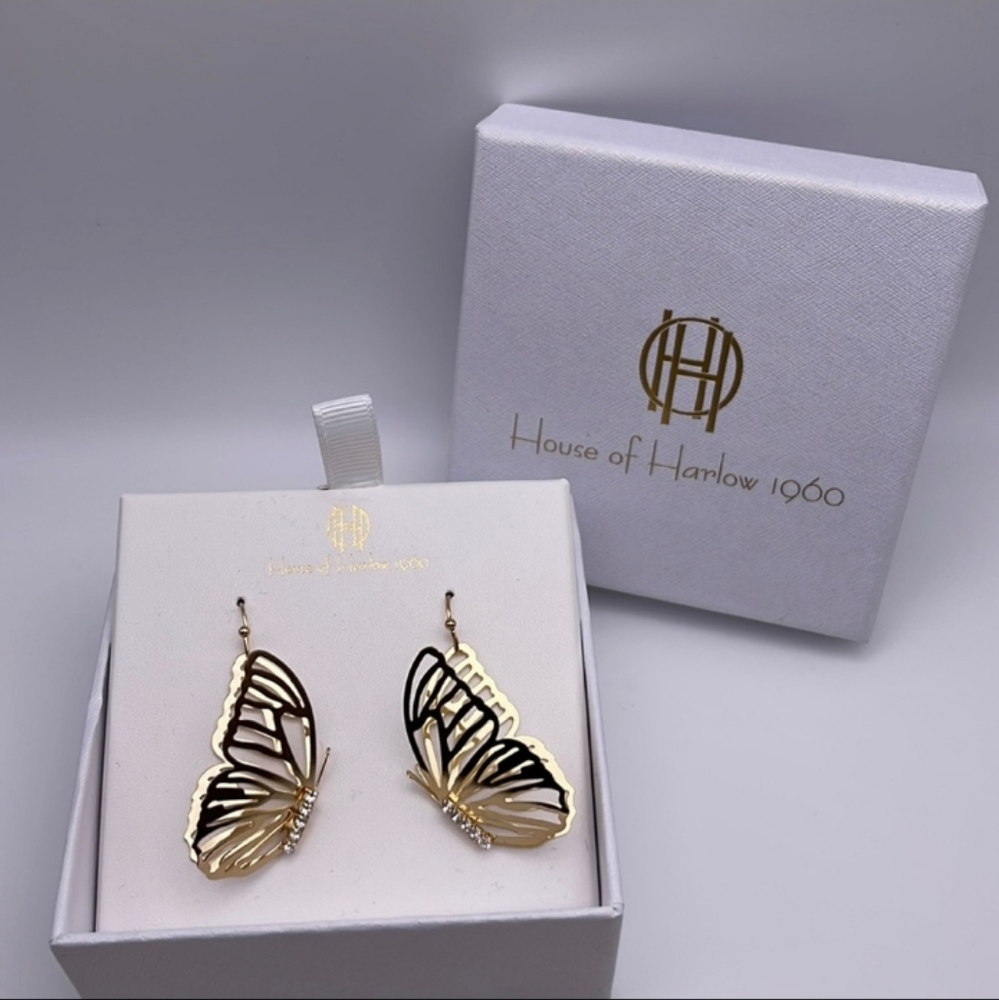 House of Harlow 1960 Butterfly Earrings